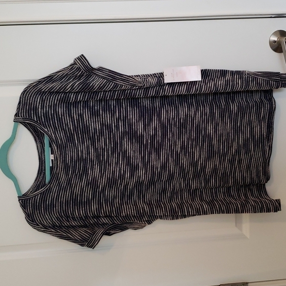 New Directions Studio Women's Navy Slub Knit Top - Size 2X - Picture 1 of 7